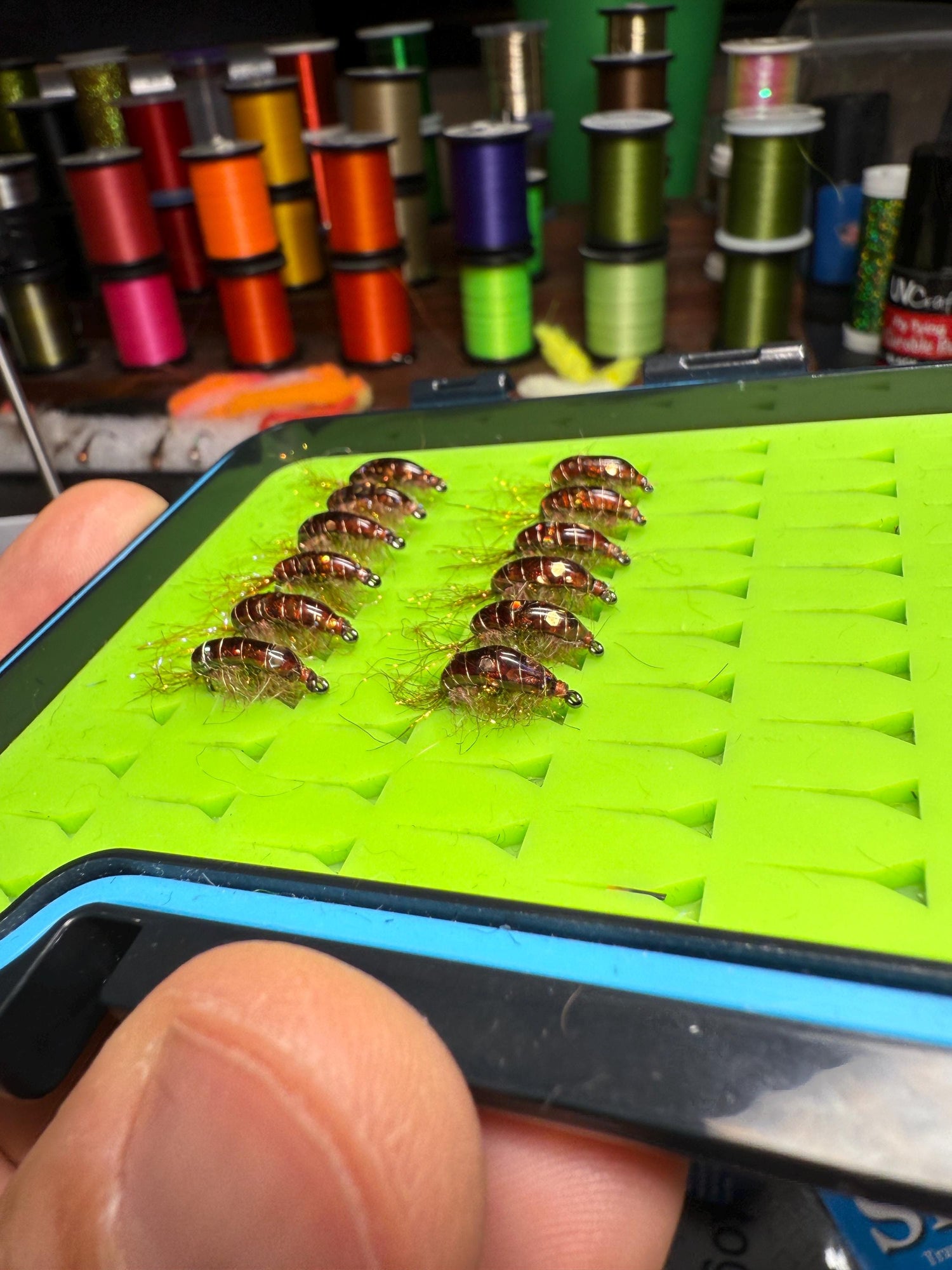 Cinnamon Scuds (12 flies)