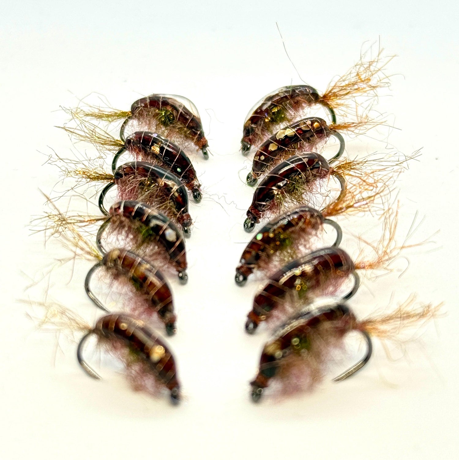 Cinnamon Scuds (12 flies)