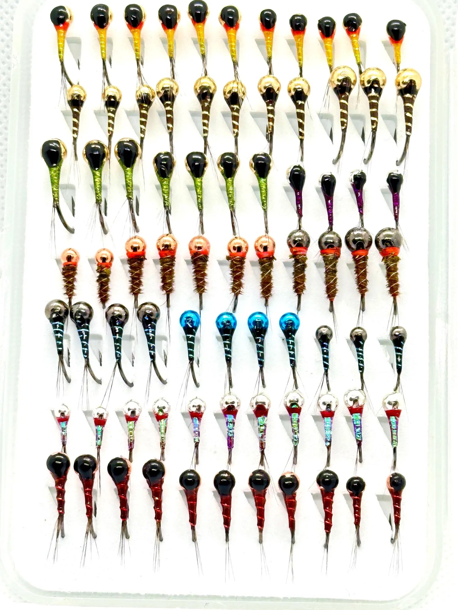 Custom Loaded Slim Fly Box (77 Flies) - Perdigons & Euro Nymphs