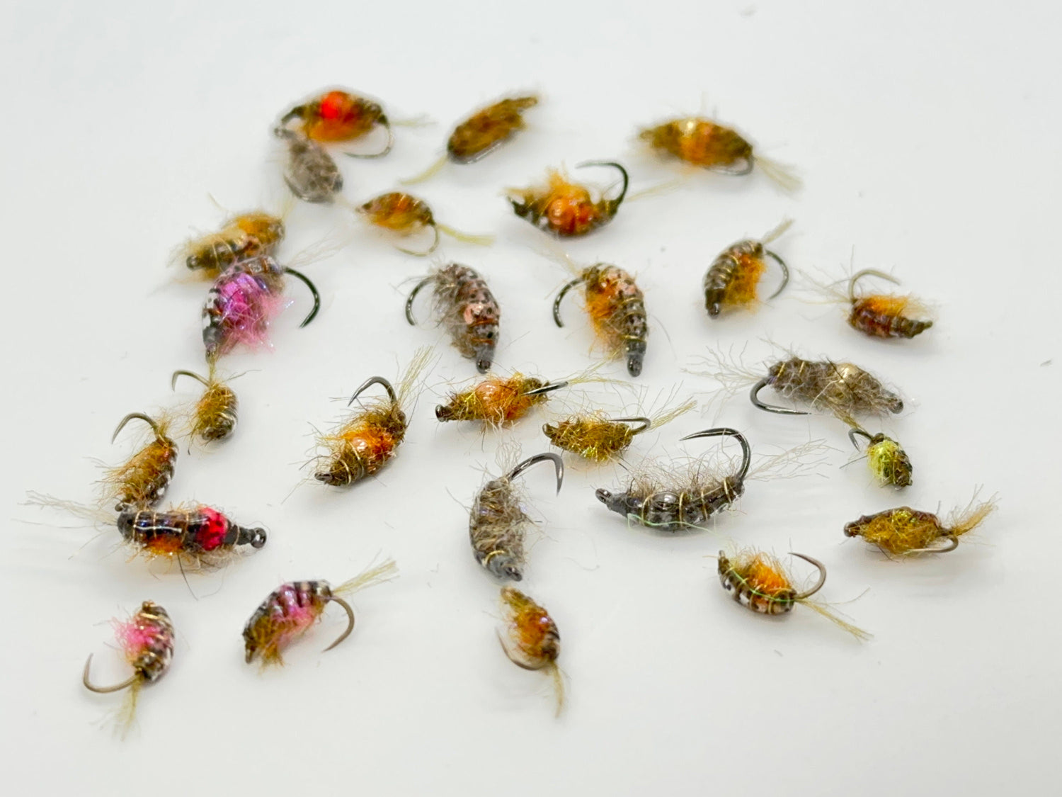 Custom Scud Patterns (12 flies)