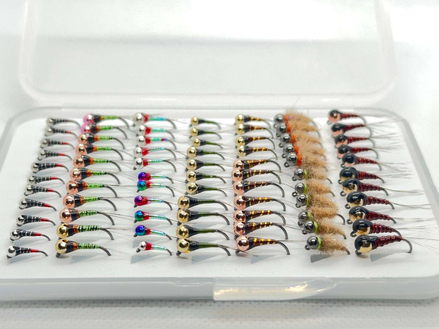 Custom Loaded Slim Fly Box (77 Flies) - Perdigons & Euro Nymphs