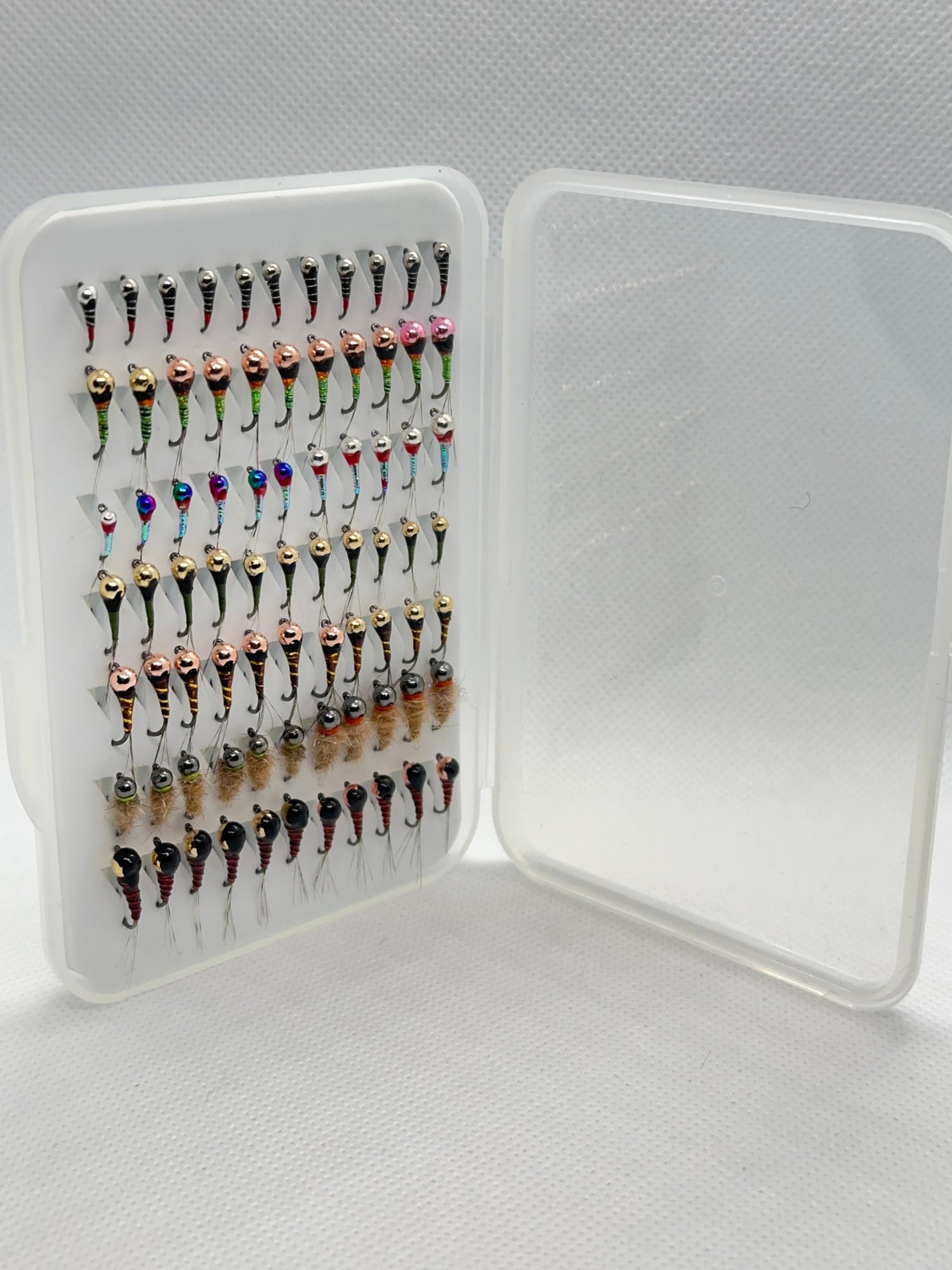 Custom Loaded Slim Fly Box (77 Flies) - Perdigons & Euro Nymphs