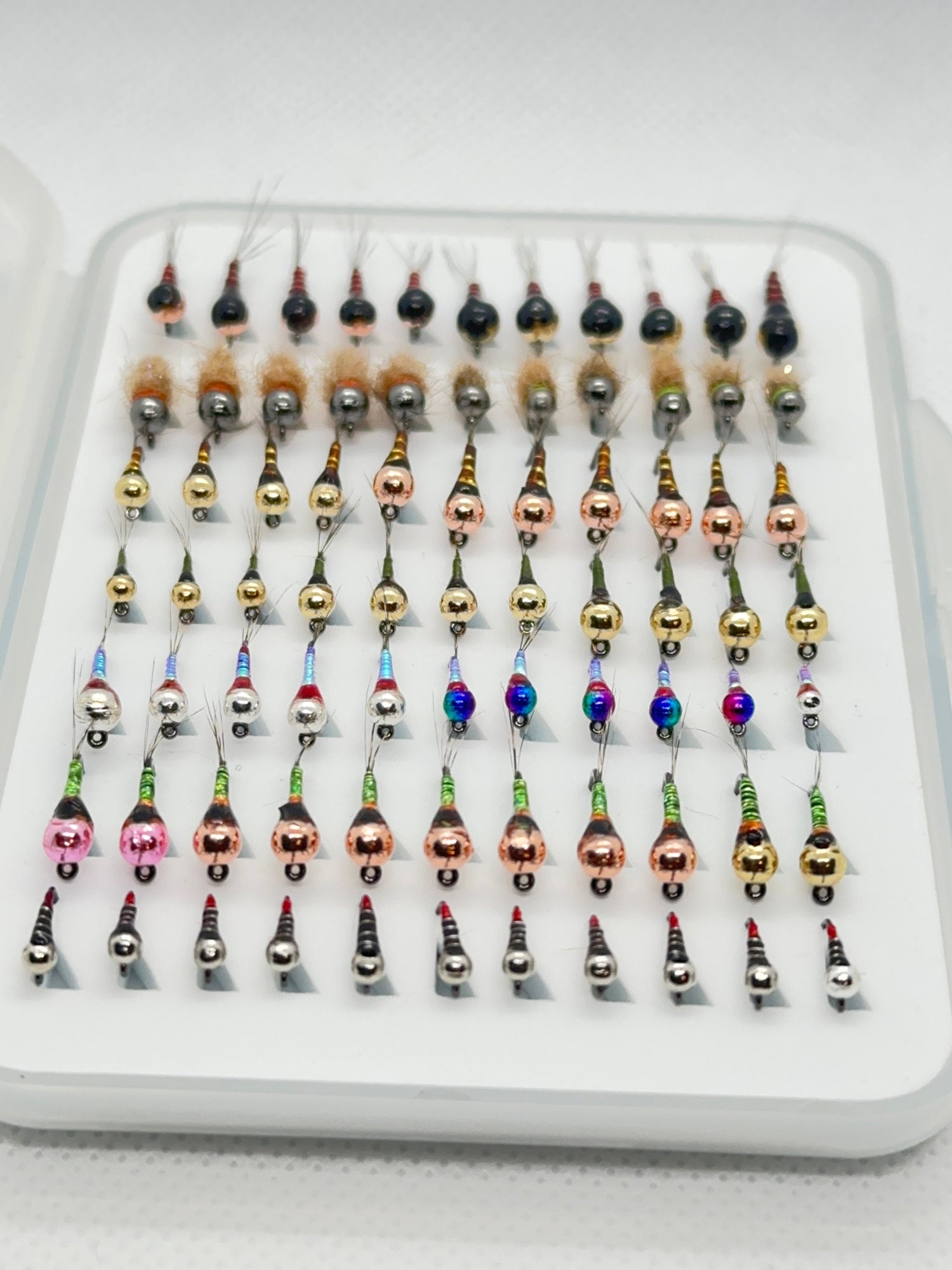 Custom Loaded Slim Fly Box (77 Flies) - Perdigons & Euro Nymphs