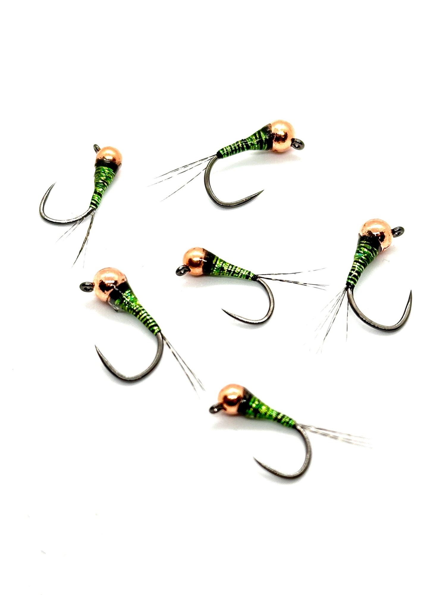 Olive Flash Perdigons (2 flies)