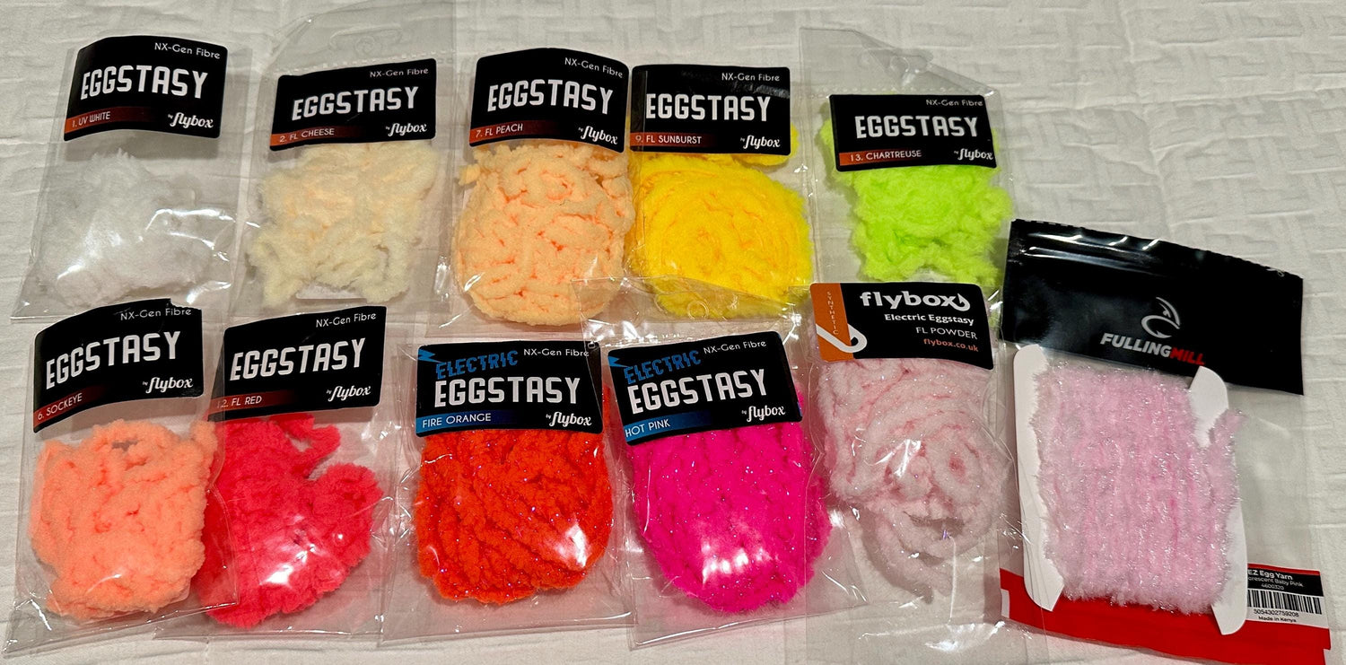 Eggstasy Eggs w/ Tungsten Beads (3 flies)