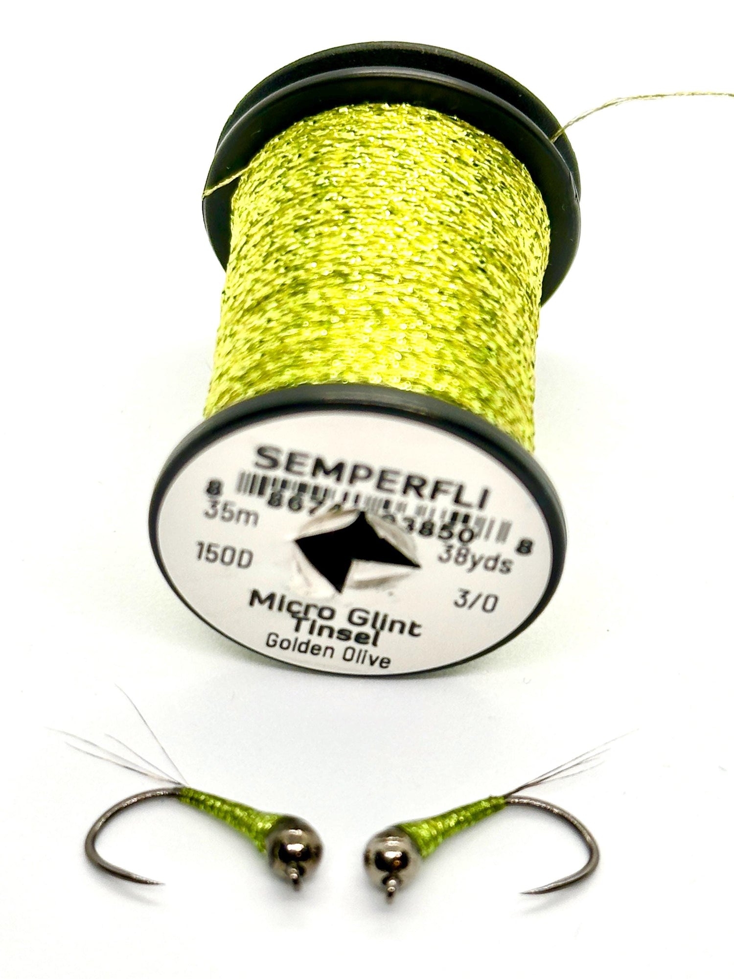 MGT Micro Glint Tinsel Perdigons (2 flies)