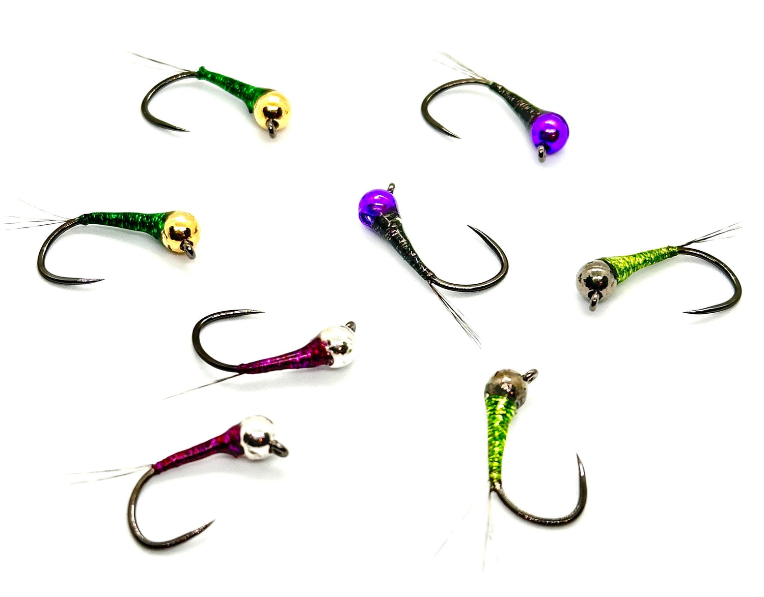 MGT Micro Glint Tinsel Perdigons (2 flies)