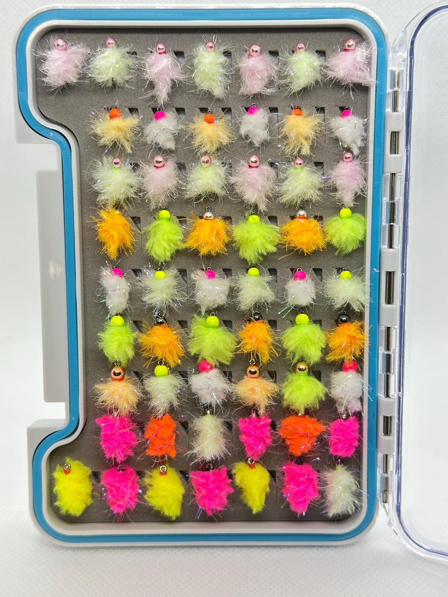 Loaded Eggstasy Egg Fly Box (56 Flies)