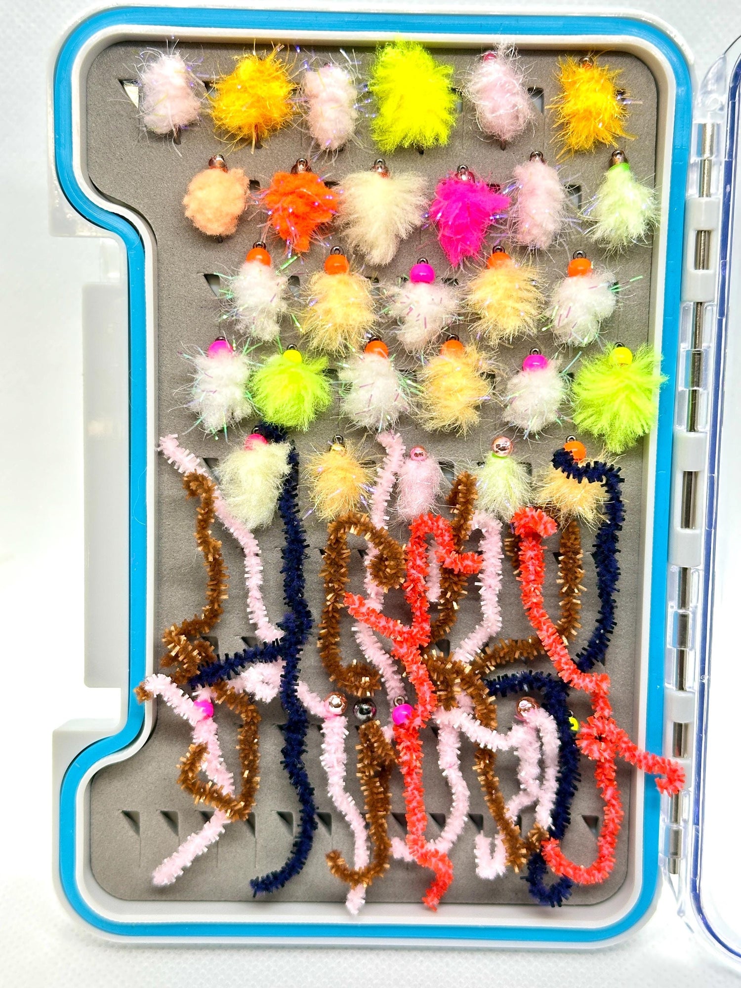 Loaded Bacon & Eggs Fly Box (50 Flies)